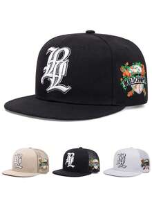1pc Fashion Creative Flat Edge Hat LPL Embroidered Baseball Hat Street Hip Hop Hat Outdoor Daily Leisure Decorative Hat Adjustable Sunshade Hat Unisex - LPL - View 12