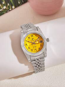 RICECGO 1pc Women's Classic Quartz Watch Suitable For Daily Wear Business Meetings Gift, Includes Box - Silver - View 11
