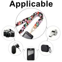 Scrunchie Teacher Lanyard With ID Badge Holder, Stretchy Neck Key Lanyards For Women Men Nurse, Breakaway Cute Retractable Keychains Holder Clip - Multicolor - View 6