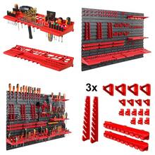 Wall Mounted Tool Peg Board Set Garage Storage Bins Workshop Rack Shed Organizer - 25B-wIN-uK-68-gJ - View 2