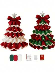 One Christmas Crochet Set, Suitable For Beginners And Adults, With Step-By-Step Text Tutorials. A Cute And Fun Home Decor Ornament, Perfect For Birthdays, Valentine's Day, Halloween, Or Christmas. - Various - View 6