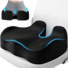 Memory Foam Seat Cushion, Ergonomic Design With Hollow Center, Soft Support For Long Sitting, Suitable For Office, Home, Car, Desk And Chair Use - Y - View 2