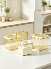 1pc/Baby Formula Powder Box/Cereal Storage Jar/Kitchen Storage Container/Material:PP/Double-Layer Seal Ring/Built-In Measuring Spoon/Sturdy Buckle/Large Capacity (1500ML/2000ML Optional) - Multicolor - View 4