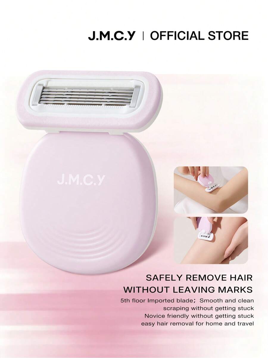 J.M.C.Y Purple Razor With Lubricating Strip, Unisex, Portable Smooth Shaving Tool For Removing Leg And Underarm Body Hair, Suitable For Spring, Summer, Autumn, Winter, Gentle Shaving Tool For Home And Travel - Mauve Purple - View 1