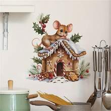Animal Removable Self-Adhesive Wall Stickers, For Bedroom, Hallway, Living Room, Porch, Home Decor, Holiday Decor, Indoor Decor, Room Decor - View 1