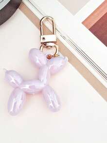 1pc Colorful Balloon Dog Keychain, Wallet Key Ring Pendant, Bag Charm Puppy Decor, Women's Car Key Ring Pendant, Valentine's Day Gift - Multicolor - View 13