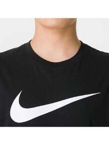 Nike Men's T-Shirt AS M NSW TEE ICON SWOOSH Soft Comfortable Sports Casual Short Sleeve Running Training Top DC5095-010 - Black - View 3