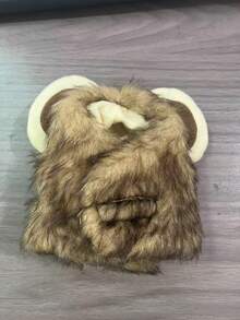 1PC Lion Mane Cat Costume Accessory - Polyester Pet Wig With Ears, Suitable For Kittens, Puppies Dress Up, Role Play And Photography - Comfortable, Cute, Durable, With Fluffy Ears And Pointed Hat - Perfect For Dress Up And Theme Parties, Parties And Events, Holiday Accessories | Fun Accessory | Soft Texture Hat, Halloween - Multicolor - View 8