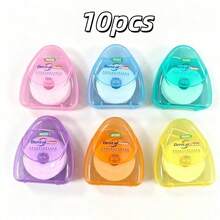 50m Micro Waxed Triangular Dental Floss, Portable Smooth Design, Daily Interdental Cleaning Floss, Random Color Set, Teeth Cleaning Tool, Dental Accessories, Travel Toothbrush, Interdental Brush - Multicolor - View 13