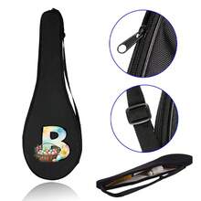 1pc Badminton Racket Bag, Shoulder Bag, Sports Equipment Storage Bag, Protective Cover, Portable Sports Storage Bag, Sports Equipment Accessories - Black - View 7