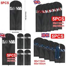 5 PCS Large Hanging Suit Bags Dress Coat Jacket Clothes Cover Dust Protector - UK-c390802 - View 3