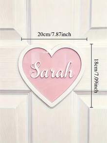 Customizable Text Door Sign, Personalized Wall Decor, 3D Letter Room Decoration, Cute Ornament, Birthday, Wedding, Holiday And Housewarming Customized Gift - Multicolor - View 7