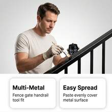 Metal Rust-Proof Protective Coating, Home Metal Railing Rust Stain Cleaner, Water-Based Formula, Waterproof And Moisture-Proof - Liquid - View 5
