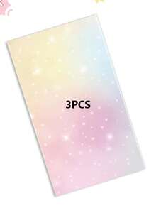 1/3/6Pcs Pastel Rainbow Tie‑Dye Disposable Plastic Table Cover, Unicorn Theme Tablecloth For Birthday Baby Shower Party Decor Supplies, 54 X 108 Inch - Light Pink - View 7