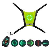 Glowing Backpack Clip, Equipped With 30 LED Lights, Suitable For Bicycle And Scooter, Night Running, With Remote Control, USB Rechargeable, Flashing Cycling Backpack Clip, Glowing Cycling Backpack Clip - Yellow - View 5