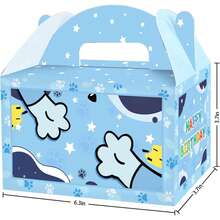 Blue Paw Goodie Boxs Birthday Party Supplies Blue Party Favor Candy Boxs Birthday Decorations Gift Boxes - Style 1 - View 4