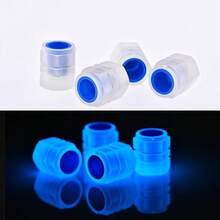 Long Lasting Glow In The Dark Tire Valve Caps – 4/8 Pack Light-Absorbing Fluorescent Valve Stem Caps That Charge By Day & Glow All Night, Universal Fit For Car, Motorcycle & Truck - A - View 7