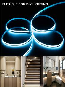 5V USB COB LED Light Strip With Button Switch, Self-Adhesive Flexible Light Bar, Suitable For TV Background, Bed Bottom, Stairs, Cabinet Indoor Home Atmosphere Lighting Decoration - Multicolor - View 6