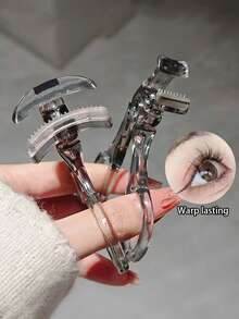 2/1pc Professional Toothed Eyelash Curler For Natural Curl And Long-Lasting Hold, Wide Angle Lash Curler And Shaping Tool, Suitable For Home Or Salon Use - Essential Makeup Beauty Tool, Suitable For Beginners, Eyelash Curling Tool - Multicolor - View 8