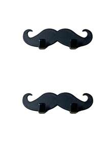 2/1pc Mustache Shaped Razor Holder, Strong Self Adhesive Wall Mount Razor Hook, Waterproof Easy Install Bathroom Shaving Organizer For Men, No Drilling Space Saving Razor Hanger, Universal Fit Most Manual Razors, Keep Razor Dry & Tidy - Multicolor - View 8