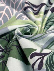 1pc Tropical Rainforest Print Elastic Stretch Soft Milk Silk Sofa Cushion Cover, Suitable For All Seasons - Multicolor - View 10