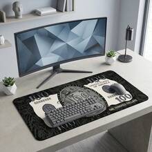 Funny Dollar Extended Anti-Slip Gaming Pad, Keyboard And Mouse Mat, Desk Pad Suitable For Work, Gaming, Office And Home Use - Gold Coin With Hat - View 8