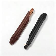 Retro Metal Ballpoint Pen With Leather Pen Sleeve, Portable Signature Writing Pen For Office School Daily Use, Gift‑Ready - MT - View 8