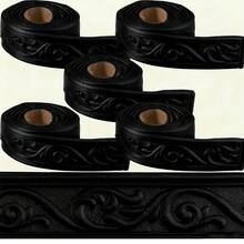 5 Rolls 3D Flexible Foam Decorative Wall Sticker Set, Crown-Shaped Self-Adhesive Wall Sticker, 6cm Wide, 1 Roll = 2.3m, Self-Adhesive Baseboard, Decorative Wallpaper Edge Trim With Backing - Multicolor - View 3