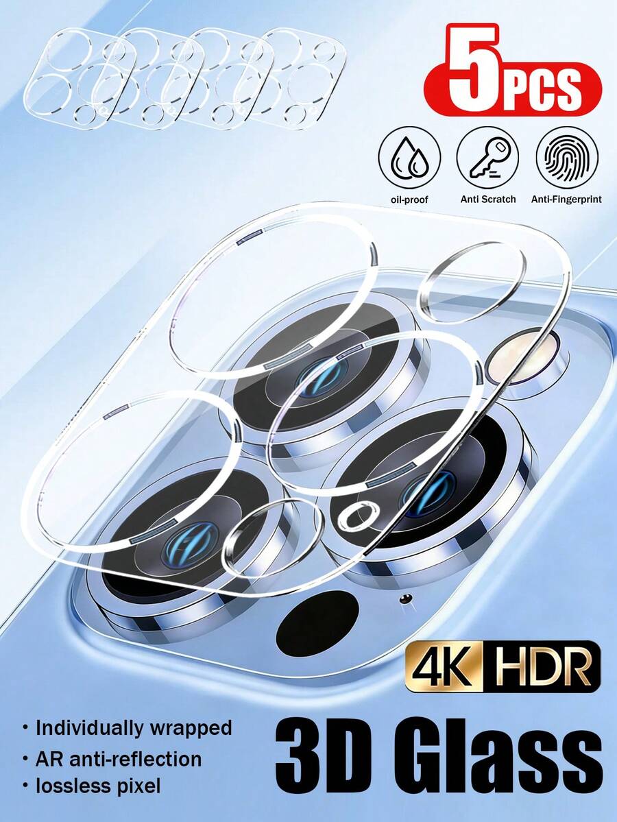 XINHONGYU Screen Protector Film For Phone 11/12/13/14/15/16 Pro Max/17 Pro/17 Air/17 Pro Max, Full Screen Tempered Glass Film And Camera Lens Protector, Easy Installation, Compatible With Specific Models - Clear - View 1