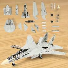 Military Series F-16 Fighter Jet Model Kit, KA-52 Helicopter Indoor Decorative Display, Back-To-School Gift, Boy's Toy Model, Birthday Present, Building Block Set - Multicolor - View 11
