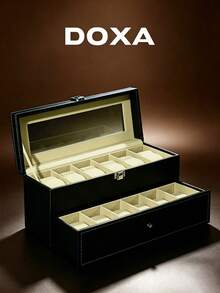 DOXA Premium Stitched Texture Watch Collection Box, Gift Packaging Box, Suitable For Watch Enthusiasts - one-size - View 3