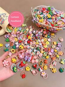 10pcs/20pcs/50pcs/100pcs Random Pet Hair Accessories Hair Ties, Cute And Non-Damaging, Suitable For Cat And Dog Decoration - Multicolor - View 5