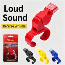 Finger Grip Referee Whistle, High Decibel Plastic Sports Whistle With Finger Ring, Detachable Silicone Mouthpiece, Suitable For Football, Basketball Games And Training - Multicolor - View 7