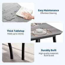 Dining Table & Chair Sets - Grey - View 5