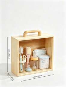 Baby Feeding Transparent Storage Box, Suitable For Storing Baby Bottles, Diapers And Other Items, Ideal For Indoor Multi-Scenario Daily Storage - Multicolor - View 3
