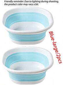 1/2pcs Multi-Functional Foldable Silicone Basin, Foot Bath Basin, Foot Soaking Basin, Foot Care Foldable Basin - Multicolor - View 15
