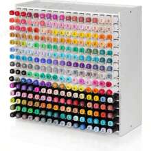 1 Set Large Size Color Marker Set, 240+ Vibrant Colors, With Storage Box, Suitable For School Assignments, Art Courses And Student Painting Enthusiasts - A - View 1