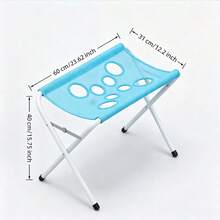 1Pc Foldable Pet Grooming Bath Hammock, 8‑Hole Breathable Anti‑Escape Restraint Bed, Multi‑Purpose Pet Shower Stand For Cats Dogs Nail Trimming Grooming Bathing - Blue (60*40*31cm) - View 2