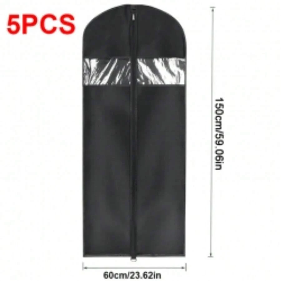 5 PCS Large Hanging Suit Bags Dress Coat Jacket Clothes Cover Dust Protector - UK-c390802 - View 1