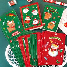 4 Christmas Mini Pocket Notebooks Shipped In Random Colors, Featuring Santa Claus, Snowman, And Reindeer Designs, Perfect For Holiday Parties And As Decorative Writing Notebooks Or Gifts. - A - View 5