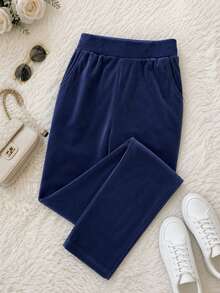 Women Pants - Blue - View 2