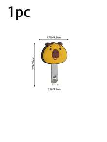 1/2/3pcs Cartoon Animal Magnetic Bottle Opener, Tiger Capybara Black Cat Funny Design, PVC Soft Rubber Fridge Magnet, Home Beer Opener, Cute Creative Home Decor Tool Ornament, Bar Tool - Multicolor - View 24