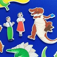 Quixorblex 1 Set Dinosaur Goodnight Felt Story , Storytelling Props, Educational Teaching Aid, Bedtime Learning Tool, Role Play & Classroom Learning Supplies - Multicolor - View 10
