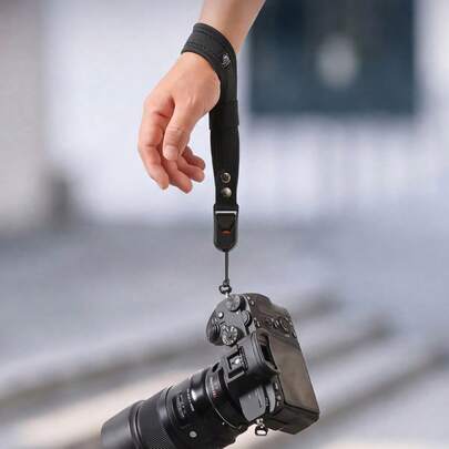 Correa de mano para cámara y teléfono para fotografía al aire libre, correa de muñeca engrosada, deslizante, desmontable y con alivio de presión, para cámara mirrorless y DSLR