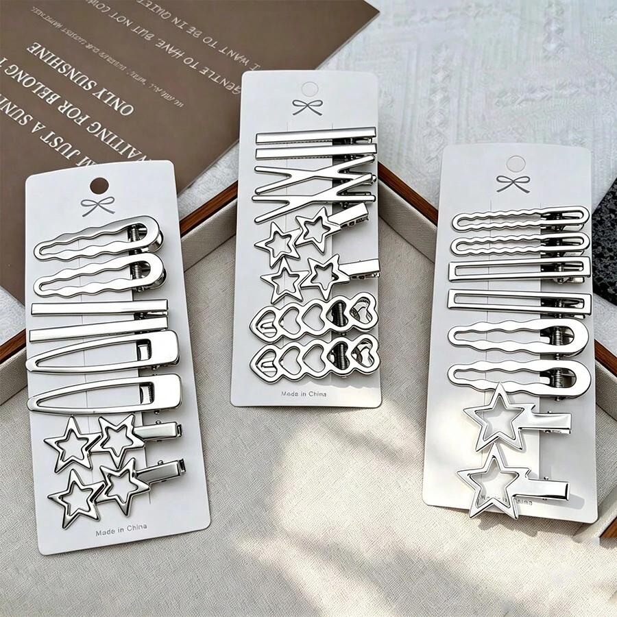Star Hair Clip 2026 New Style Minimalist Versatile Sweet & Cool Girl Side Bangs Clip - Silver - View 1