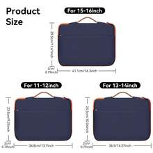 DANYCASE 11-16 Inch Tablet Laptop Sleeve, With Front Zipper Pocket, Compatible With Neo 13" A3404 Air 13.6 A2681 A3113 (A16) 11 Inch Tablet, With Handle Protective Case - Multicolor - View 8