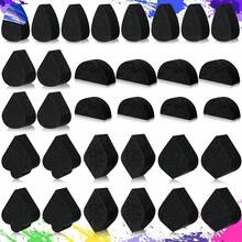 5pcs High Density Multi-Shape Face Painting Sponge Set, Water Drop, Petal, Leaf, Crescent-Shaped And Angled Sponges, Suitable For Adult Body Painting And Makeup Blending, Back To School Supplies - Multicolor - View 1