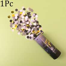 1pc/4pcs/Set Happy New Year Paper Confetti Firework Cone New Year's Eve Atmosphere Props Confetti Sprayer Small Firecrackers Ribbon - Multicolor - View 17