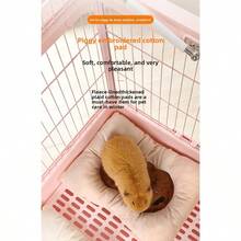 Alas Tidur Guinea Pig Gaya Baru, Bordir Benang Katun, Alas Kandang Hangat Musim Dingin, Cocok Untuk Hewan Peliharaan Kecil, Mudah Dibersihkan, Serbaguna Untuk Berbagai Skenario, Hadiah Liburan yang Ideal - MultiWarna - View 9