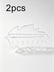 4/2/1pc Leaf Design Jewelry Display Stand, Necklace Earring Stud Storage Hooks, Multi-Functional Jewelry Storage Hooks With 7 Hooks, Suitable For Necklaces, Bracelets And Earrings, Durable Plastic Material, Home Decor Storage Rack, Space-Saving, Can Display Rings, Earrings And Accessories, Jewelry Tower, Jewelry Display Stand - Multicolor - View 15